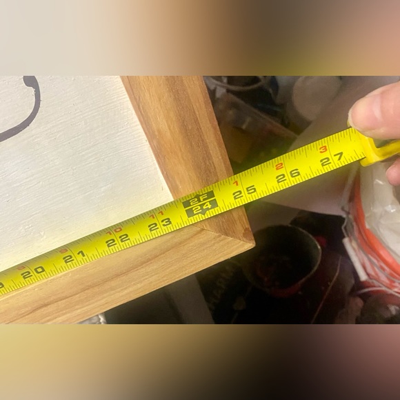 Nwt….custom made sign that says Good tidings of comfort and joy…chalk paint and - Picture 5 of 5